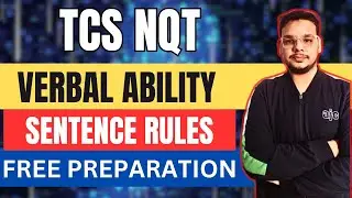 Important TCS NQT Error Correction Rules in Verbal Ability | TCS NQT Verbal Ability Preparation