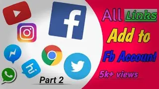 How to social media links add to facebook account || Instagram , twitter , you tube , snapchat ||