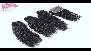Ali Queen Hair French Curly Hair Bundle & Closure Video Review