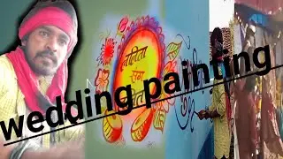 Friends ke sister ki shadi me painting work/artist Pushpendra vlog