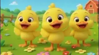 🐥🐥Drei kleine Entchen &ndash; Lustiges Kinderlied zum Mitsingen f&uuml;r Kinder🐥🐥🐔🐤🐤