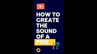 FIRE SOUND EFFECT - How to create the soothing sound of a fire #shorts