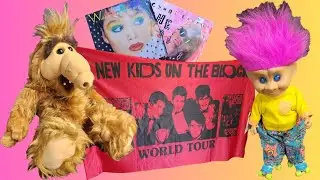 Awesome Vintage Treasures: Alf Plush, Troll Doll, 80's Records & NKOTB Flag!