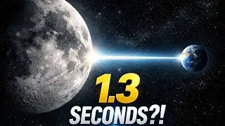 Moon Distance vs Light Speed (Mind-Blowing!) #astrophysics #moonlight 
