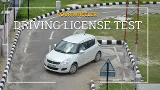 Four-wheeler driving license test in Delhi