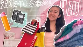 Back-to-school supplies and clothing try-on haul 2024! #backtoschool #haul #aesthetic #trending