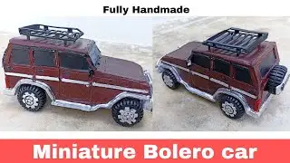 Bolero car miniature model Fully Handmade| Sanjai_Art_Studio | #bolero #bolerocar  #minaturemodel