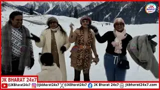 Fresh Snowfall Adds to Sonamarg&rsquo;s Charm, Tourists Thrilled by Scenic Beauty