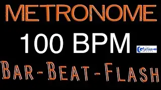100 BPM FREE Metronome Best Free Online Metronome  Beats Per Minute Counter Flash Drummers Metronome