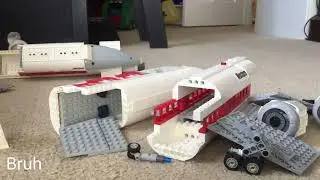 Building my custom lego Dc-10 from my trip in Chicago