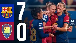 FC BARCELONA 7 vs 0 SKN ST. P&Ouml;LTEN | UEFA WOMEN'S CHAMPIONS LEAGUE I HIGHLIGHTS 🔵🔴