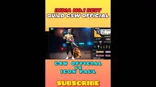 CSW OFFICIAL vs ICON PAUL ⚡ CSW OFFICIAL GUILD JOIN TEST 😱#shorts