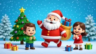 Santa and gifts .