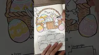 Drawing Process - Easter theme Bujo Idea by Maisherly #bulletjournal #drawing #easter