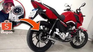 KIT FREIO &Aacute; DISCO TRASEIRO NA CG160 😨 FICOU BOM ?