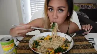 Shirataki Noodles 🍜 Mukbang Eating Sounds