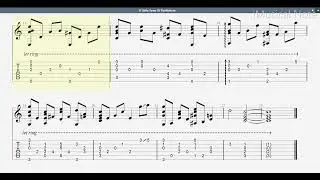 Guitar TAB - O Little Town Of Bethlehem | Tutorial Sheet Lesson #imn