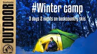 Winter camp 3 days 2 nights in Nordmarka using backcountry skis with pulk in -20C - HD & Sub