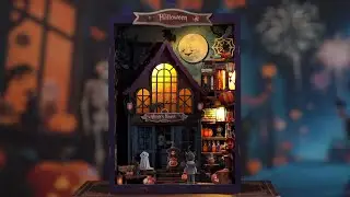 The Magical Night at the Castle - DIY Book Nook Kit Miniature Halloween Witch's House
