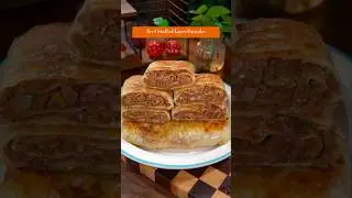 Слоеный блинчик с говядиной #гурман #китайскаяеда #китайскийрецепт #блины