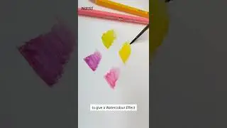 Dry it. Wet it. Watch the Magic! 🎨✨ | Brustro Watercolour Pencils #brustro #art #painting #drawing