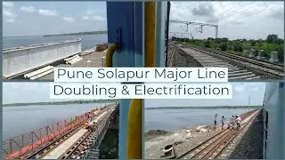Pune Solapur Major Line Doubling & Electrification as of October, CRS inspection procedure 14th Oct.