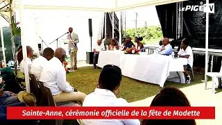 Sainte Anne, c&eacute;r&eacute;monie officielle de la f&ecirc;te de Modette
