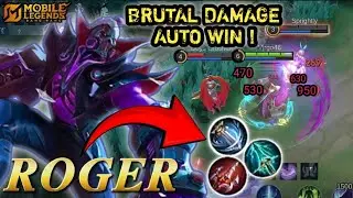 Cara Main Roger Mode Jungler - Build Tersakit Roger 2024 - Roger Gameplay MLBB