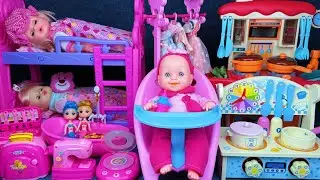 14 Minutes Satisfying with Unboxing Barbie Princess Furniture Dress Up Collection Toys Review | ASMR