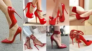 Red Heels collection 2021 #Red heels #Heels for girls #prom night wear Red High Heel's