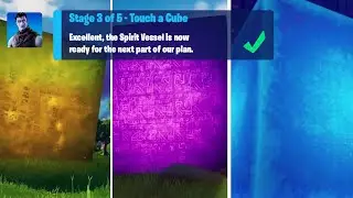 Touch a Cube Quest in Fortnite 🟨🟪🟦