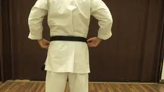 Как завязать пояс. Способ 2. How to tie belt . 2nd way. #karate #judo #aikido #martialarts #jujitsu