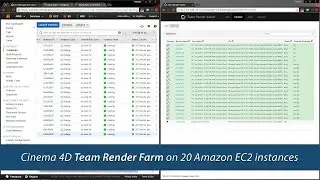 Cinema 4D Team Render ферма на 20-ти Amazon EC2 инстансах