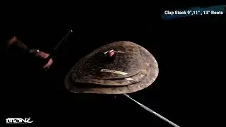 CLAP STACK DE 9'',11'' E 13'' - SERIE ROOTS - BRONZ CYMBALS
