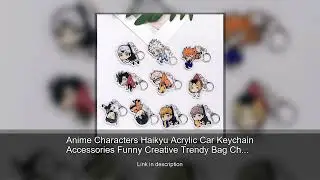 Anime Characters Haikyu Acrylic Car Keychain Accessories Funny Creative Trendy Bag Charm Backpa