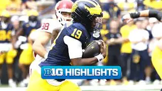 Oklahoma at Michigan | HIGHLIGHTS | Big Ten Football | 9/12/2026