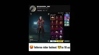 Inferno Rider Helmet 😱 In Just 18 Uc 😎 Trick ?
