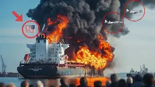 2 часа назад! Грузовой корабль США, перевозивший нефть из Венесуэлы, был уничтожен Россией