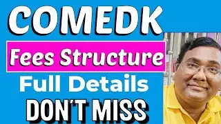 Comedk 2024 fees|COMEDK counselling 2024|COMEDK fees structure|Comedk colleges fee|COMEDK updates