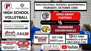 Iowa-Grant at Fennimore | WIAA High School Volleyball Regional Quarterfinal