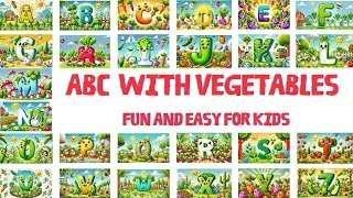 ABC WITH VEGETABLES FUN AND EASY FOR KIDS/ ABC FORKIDS