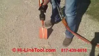 Hi-Line Tool Demo of Stanley DR19 Hydraulic Digger
