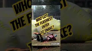 Who got the flashiest entry to snake? #shorts #paintball #speedball #paintballing