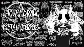 How I make Death Metal logos as a band logo designer