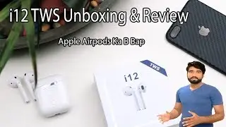 i12 TWS Unboxing And Review | Airpods ka baap ha | Bluetooth head phone | Urdu/Hindi