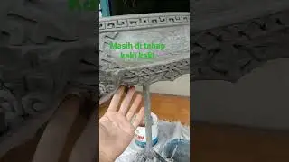 seni ukir relief pot bonsai