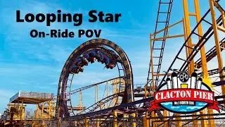 Clacton Pier Looping Star Rollercoaster - On-Ride POV