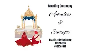 Live Wedding Ceremony || Ajandeep weds Sahibjot || chak 1cc