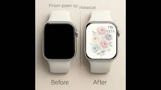 Watercolor Floral Apple Watch Wallpaper 🌸 Pastel Aesthetic Download