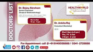 Doctors' List @healthworldHospitals Asansol